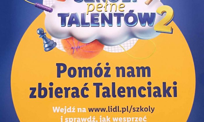 Nasza szkoła bierze udział w akcji „Szkoły pełne talentów” Lidl.
