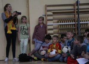 Spotkanie z piłkarzami Korony Kielce